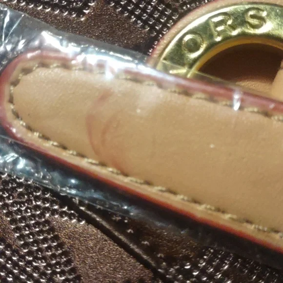 Michael Kors Brown Jet Setter Unique Tote Metallic Brown Bag - Picture 14 of 16